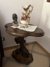 Tavolino da Salotto Vintage a Fagiolo - Legno Intagliato