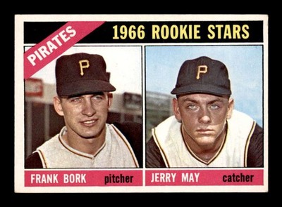 1966 Topps #123 Frank Bork/Jerry May Rookie Stars EX/EX+ X3590107
