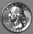 1961-P Washington Quarter - Proof - #2139CAQ - FREE SHIPPING