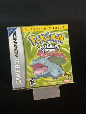 Pokemon LeafGreen GBA USA NTSC Player s Choice OVP CIB GUTER ZUSTAND Nintendo