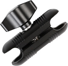 Double Socket Arm Length 2.4" Connects to 17mm Ball Head Adapter Only