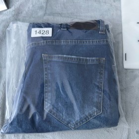 Nuon Rodeo Crop Jeans Distressed Medium Wash Mid Rise Women's Blue Size W34