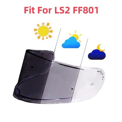 Photochromic Visor Shield Fit For LS2 FF397 FF801 Motorcycle Helmet Lens Visor