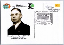St. Ingbert 2011 Hans v. Rudolphi Museum Tag der Briefmarke SST Brief