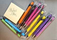 2-PK Stylus Pens for Touch Screens Universal 2 in 1 Metal Pen Color Choices