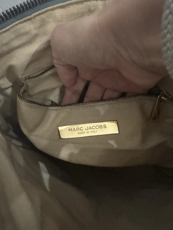 Marc Jacobs Denim Quilted Little Stam Shoulder Bag - Image 3 of 4