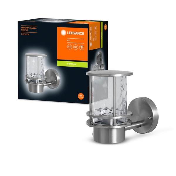 Ledvance AußEnleuchte Wandlampe Endura Classic Postup Edelstahl IP44 Max 60W E27-image