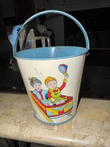 Vintage J. Chein Tin Sand Toy Pail