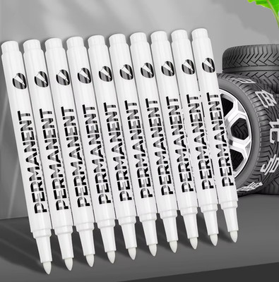 12 Pack  Acrylic White Paint Pens  White Permanent Marker with Extra Fine Point