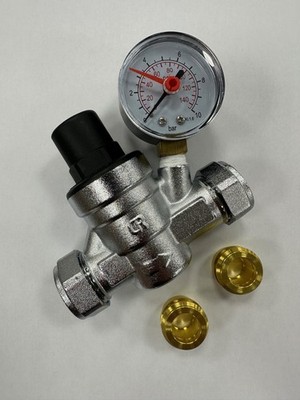 DRUCKMINDERVENTIL MIT MANOMETER 15MM & 22MM WASSERREGULIEREND PRV