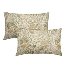 Spring Summer Leaf Lumbar Pillow Covers 20" x 12" Pack of 2 C-green Ferns