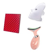Pursonic 7-in-1 LED Light Therapy Face Mask, Sculpting Wand, and LED Red Light T
