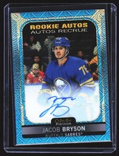 2021-22 O-Pee-Chee Platinum #R-JB Jacob Bryson Rookie-Autographs-Blue-Traxx
