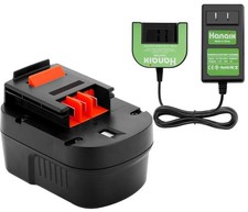 4500mAh Battery and Charger Set for Black and Decker 12V HPB12