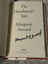 MARGARET ATWOOD SIGNED HANDMAIDS TALE BOOK - LEGENDARY AUTHOR AUTOGRAPHED!