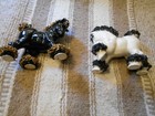 Horse Figurine Spagetti Horse Set of 2 Black & White  — photo 8