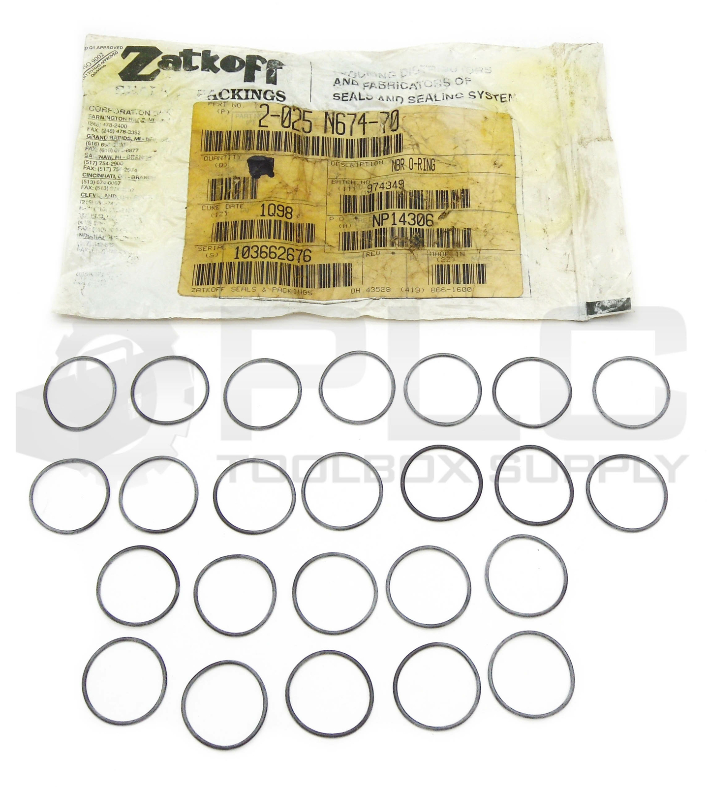 BAG OF 24 NEW ZATKOFF 2025 N67470 NBR ORING 2025N67470 eBay