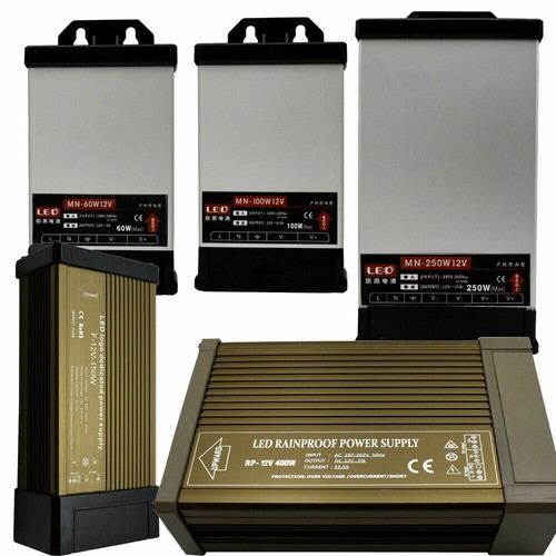 DC 12V Voltios AC220-240V Controlador LED IP45 Fuente de Alimentación PSU 60W-400W Transformador LED - Imagen 13 de 27