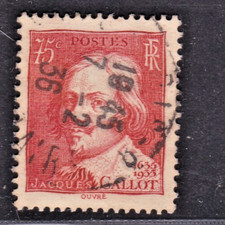 TIMBRE 1935 FRANCE CALLOT N° 306-OBL .TB-VOIR SCAN R/V-