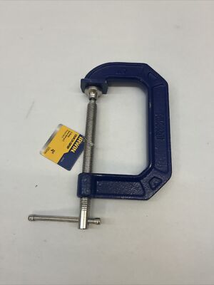 IRWIN 225104 QUICK-GRIP C Clamp, 4-Inch Jaw (Dimensions: 9.2 x 4.8 x 1.2 inch)