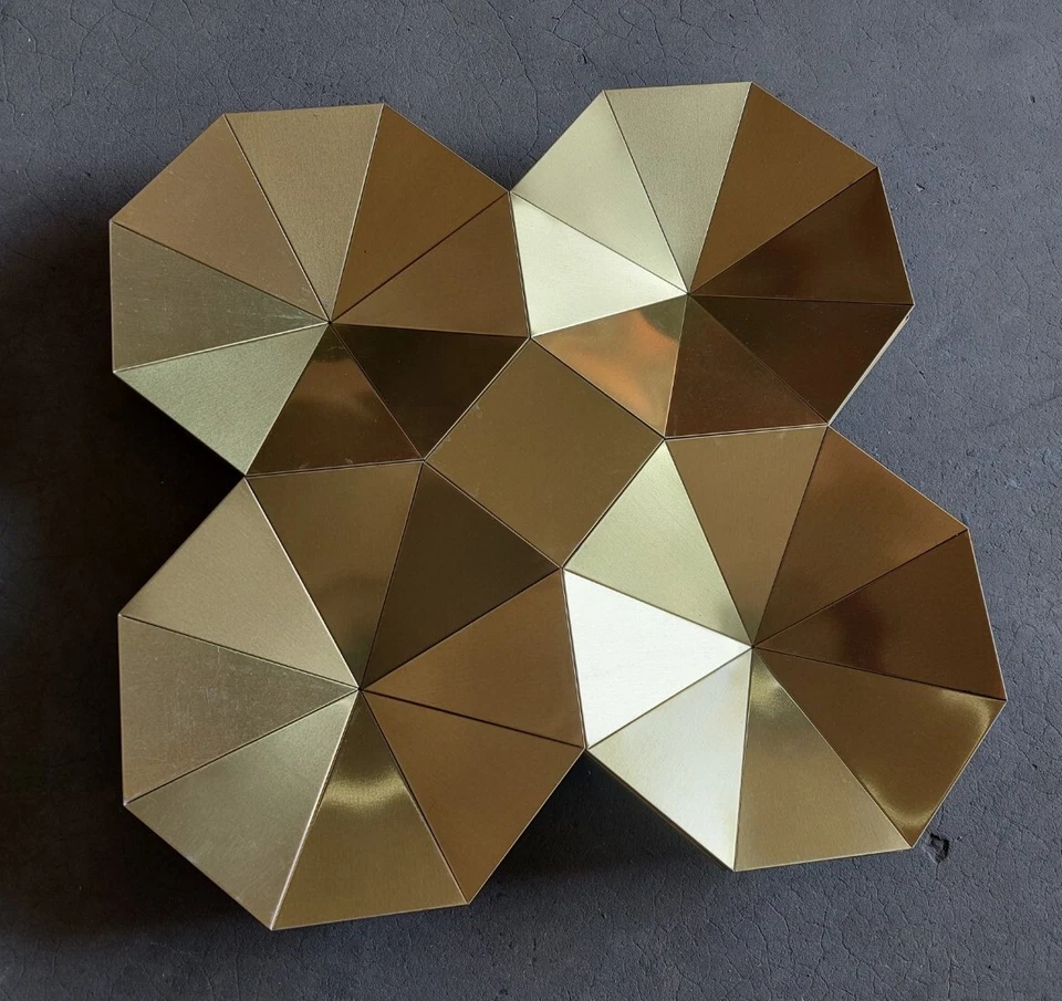 Vintage Soviet Pair Of Space Age Wall Panels Mid-Century USSR Decor New - Image 4 of 4