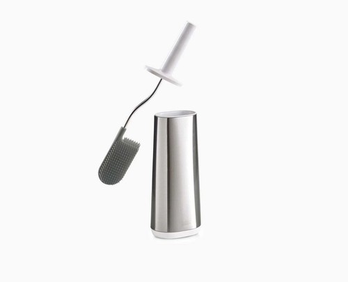 Joseph Joseph Flexible Steel Toilet Brush with Slim Holder Bathroom Cleaning - Picture 3 of 6
