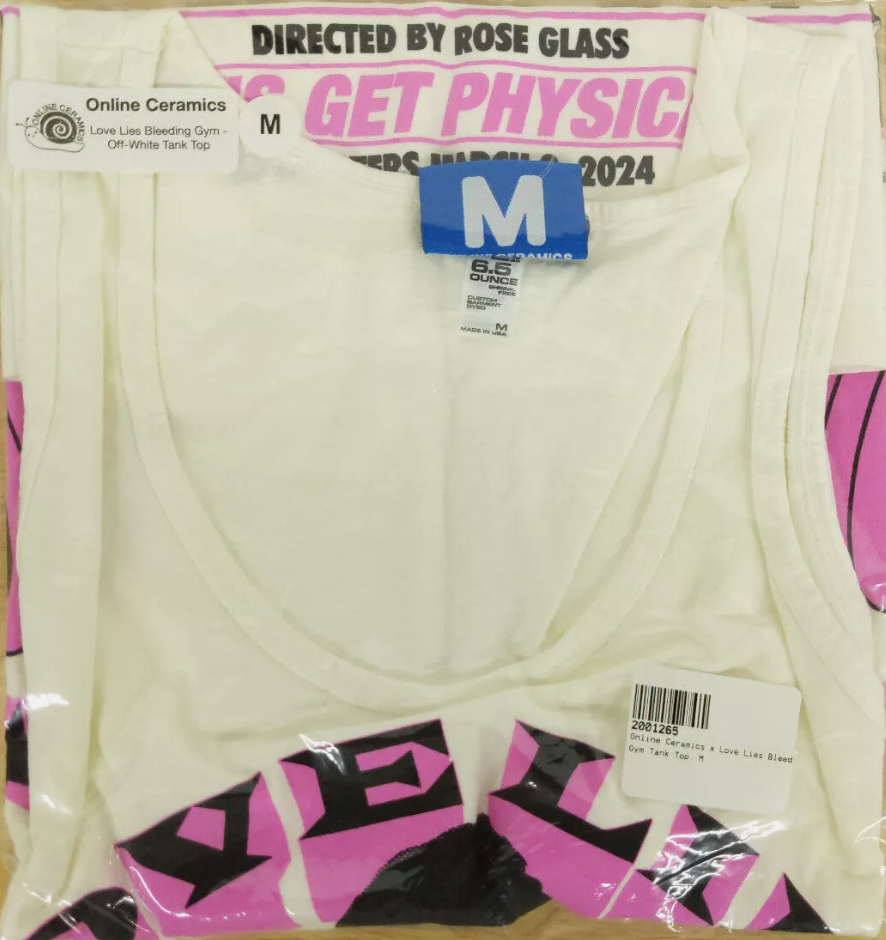 NWT Online Ceramics x A24 x Love Lies Bleeding Gym Tank Top Shirt