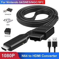 N64 To HDMI Converter HD Link Cable Adapter For Nintendo Gamecube/Super SNES NES