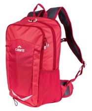 CRIVIT Fahrrad Rucksack 14 + 3 Liter ca. 26 x 46 x 18 (+5) cm - Pink / Rot