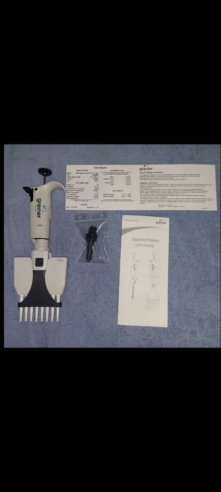 Pipeta multicanal 2-20 μL ZAFIRO VERDE 8 canales  Foto 4 de 4