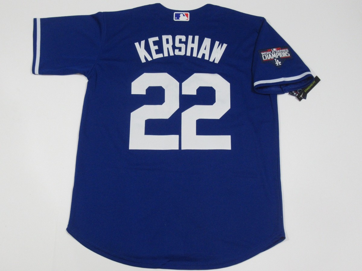 KERSHAW 22 DODGERS ユニフォーム Lサイズ Clayton Kershaw #22 Los Angeles Dodgers 2020 World Series