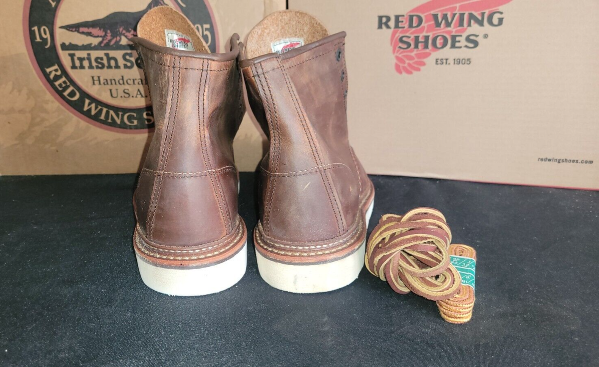 Red Wing 1907 6-in Moc-Toe - US Men's 7 1/2D Copper R&T | eBay Red Wing 1907 6-in Moc-Toe - US Men's 7 1/2D Copper R&T | eBay