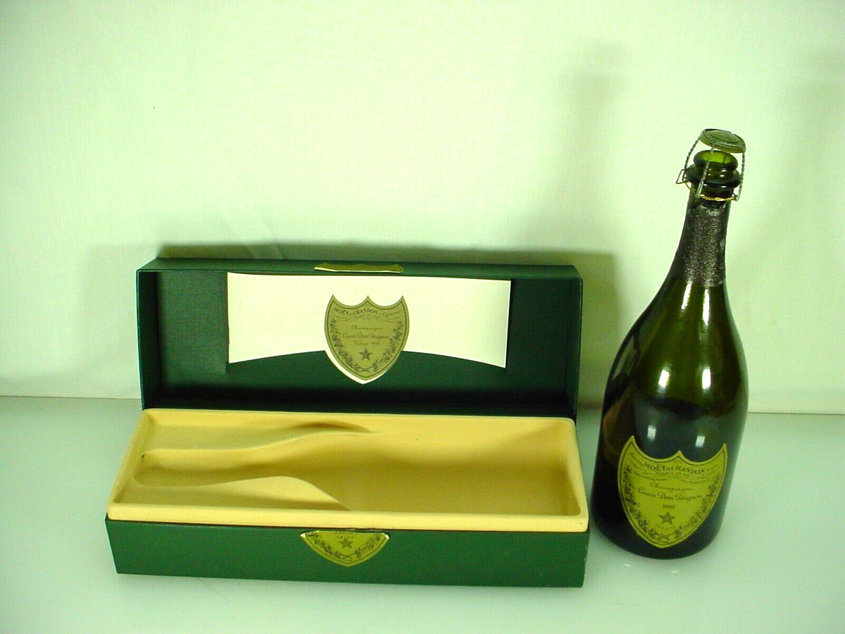 VINTAGE 1995 CUVEE DOM PERIGNON CHAMPAGNE BOTTLE & BOX | eBay VINTAGE 1995 CUVEE DOM PERIGNON CHAMPAGNE BOTTLE & BOX | eBay