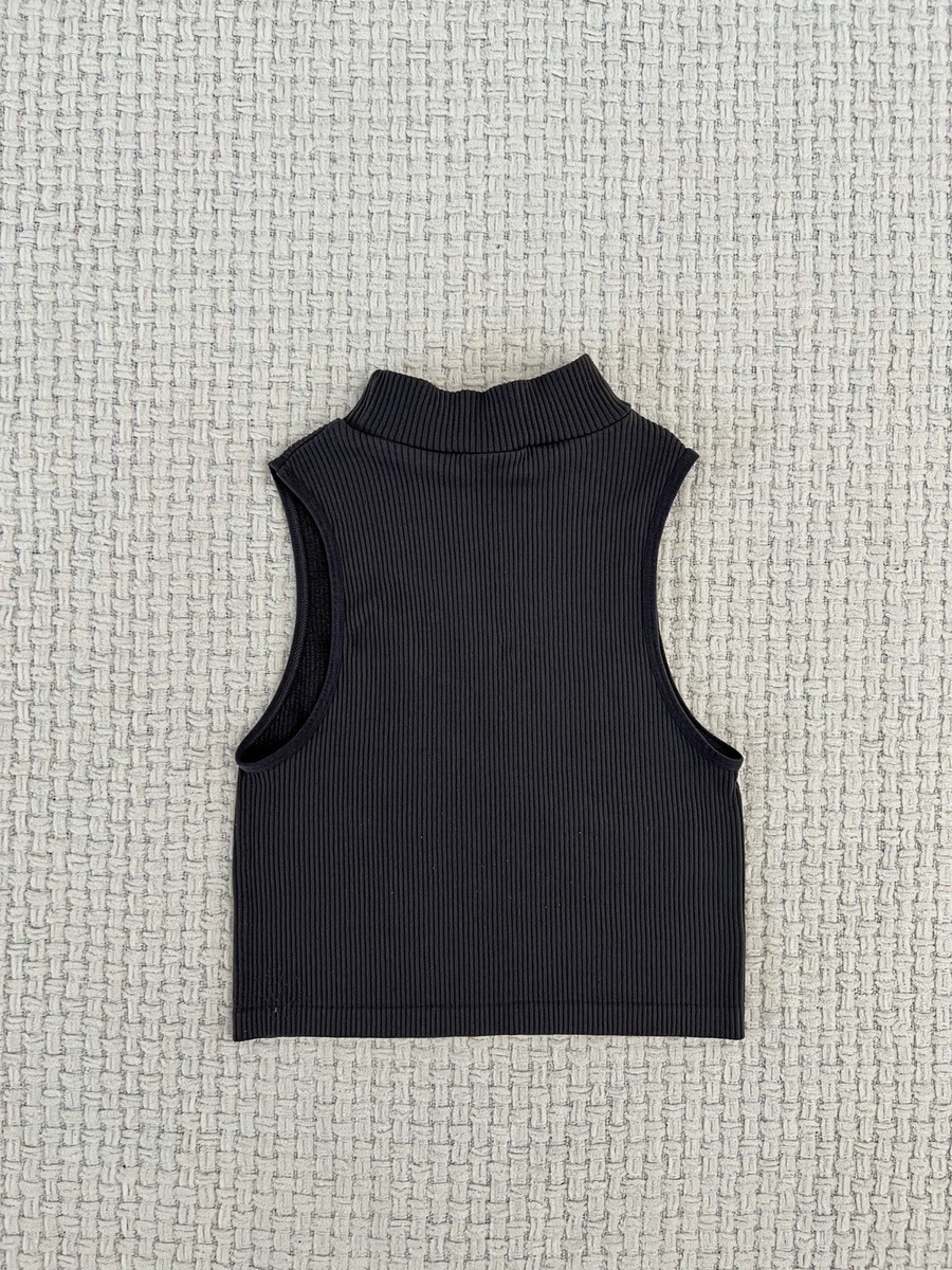 HYKE ハイク WIDE RIBBED CROPPED VEST BLACK HYKE【ハイク】WIDE RIBBED CROPPED VEST ( 11338 / BLACK