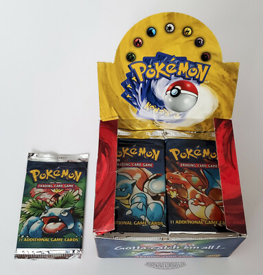 🚦1 Pokemon Base Booster Pack - Venusaur - Rare USA 2000