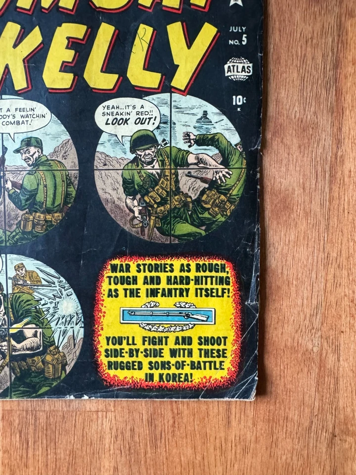Combat Kelly #5 (1952) Atlas Comics GD 2.0 - Image 4 of 4