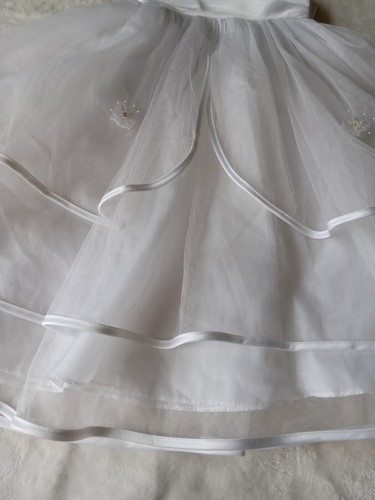 Size Kids 6, White AMJ Tull Wedding/flower Girl/Princess Dress - Picture 2 of 11