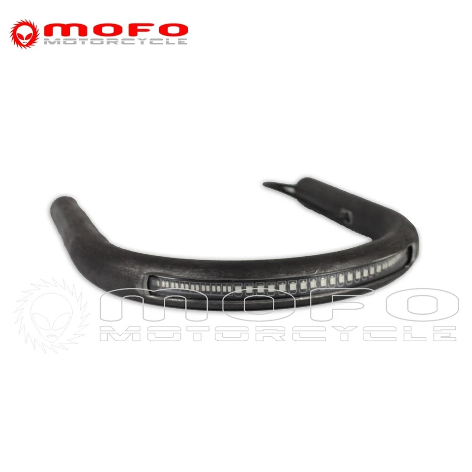 Aro de marco de bucle de asiento trasero de acero para motocicleta con luz trasera de freno LED para Café Racer Foto 2 de 4