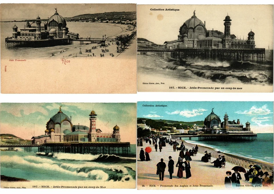 FRANCE NICE Mostly PALAIS DE LA JETÉE 300 Vintage Postcards (L2660) - Image 2 of 4
