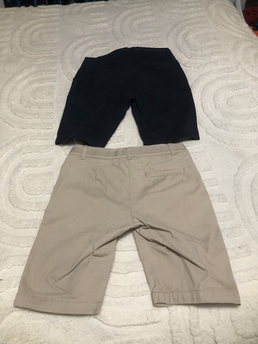 Uniform School Nautica Girls Shorts Size 10 NWOT 2 Pairs Navy & Khaki - Picture 2 of 13
