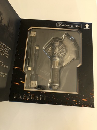 Cordon de charge hache Warcraft Swordfish Durotan pomme + câble micro USB - Photo 2 sur 10
