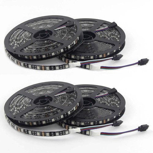 1M 5M 10M 20M LED Strip Light 5050 RGB 60LEDs/M Flexible Lamp ip65 PCB Black 12V - Picture 16 of 16