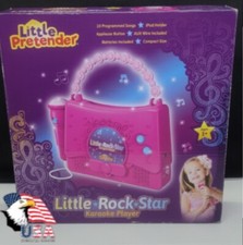 Kids Karaoke Machine with Microphone Pink Kids Singing Machine AUX