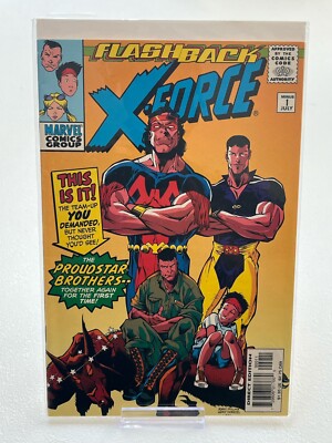 Vintage FlashBack X-Force Minus 1 Marvel Comics Book Proudstar Brothers 1997