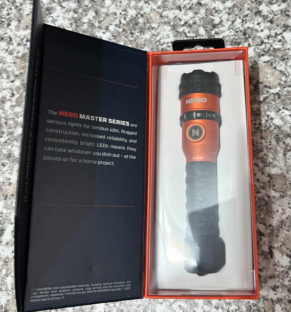 NEBO Master Series IP67 Waterproof Rechargeable 1500 Lumen LED Flashlight NEBO Master Series IP67 Waterproof Rechargeable 1500 Lumen LED Flashlight