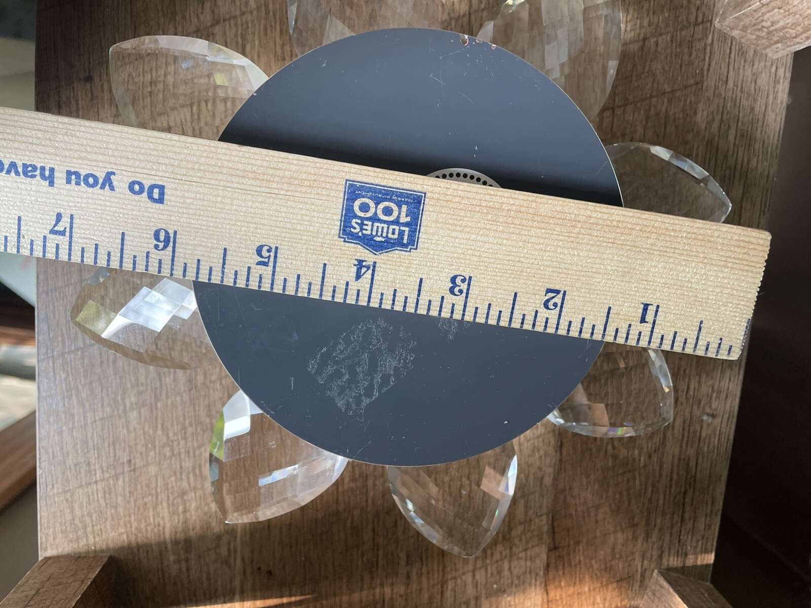 VIDALI 7" CRYSTAL GLASS CLEAR LOTUS,ROSE FLOWER SHAPED TEALIGHT,CANDLE