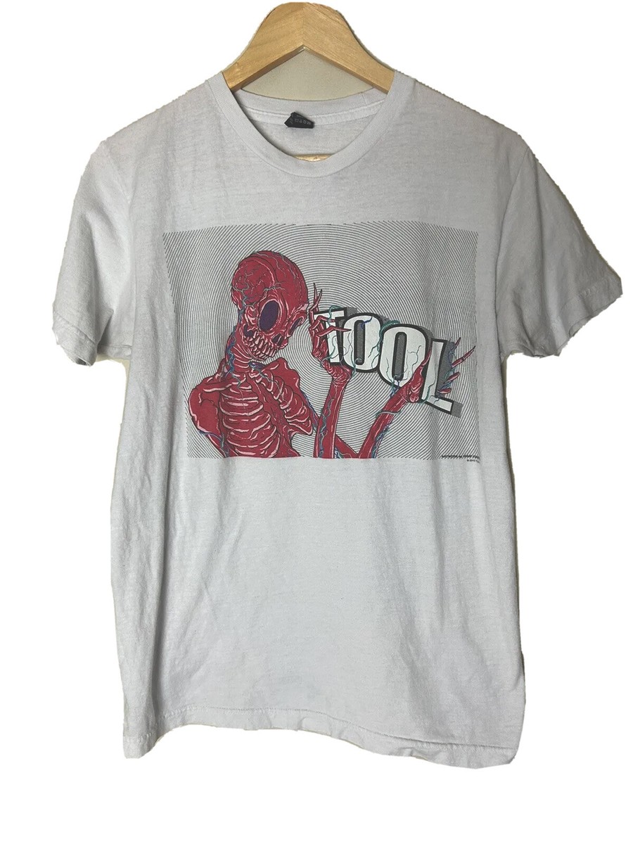 Tool Shirt Short Sleeve Crew Neck White Concert Shirt Band Tee
