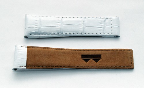 Alligator Style Leder Uhrenarmband passend für TAG Heuer Monaco Damen Modelle - Bild 5 von 10