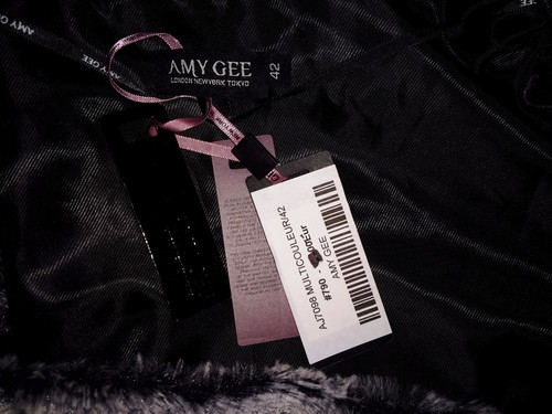 Cardigan Gilet AMY GEE Pelliccia Sintetica Taglia 38 Fr Nuovo con Etichetta - Foto 3 di 4