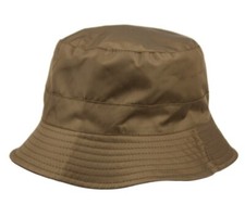 Waterproof packable weatherproof rain bucket fisherman hat cap with zipper OLIVE